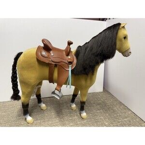 American Girl doll Truly Me Horse Palomino Western Saddle Just Like You18"
